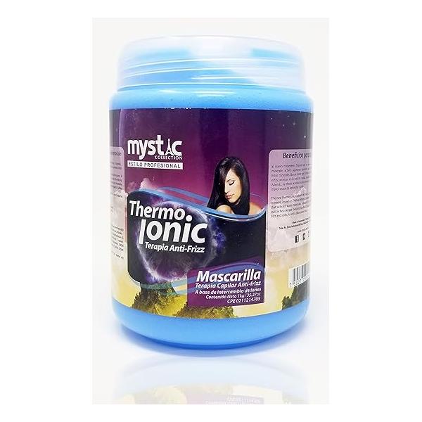Thermo Group Mystic Ionic Anti Frizz Capillary Treatment Mask 35.27 Oz - Hair For Straighter Free Smooth & Silky Reduces Tangles and Enhances Curls
