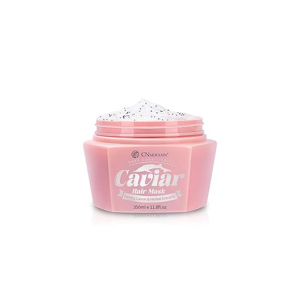 Caviar Hair Mask, Enriched with Essence, Keratin, & Herbal Extracts for Ultimate Shine Softness, Deep Conditioning Treatment Dry or Damaged Hair, 11.8 fl oz,Sulfate-Free