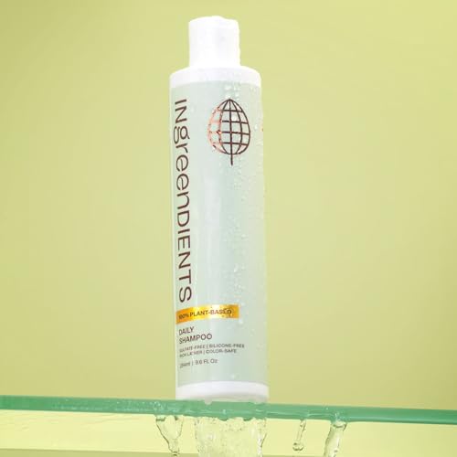 Non Toxic Vegan Shampoo with Organic Ingredients, Apple Cider Vinegar & Tea Tree Oil - Sulfate Free, Color Safe, Paraben Free, Gluten Free, Cruelty Free, pH Balanced