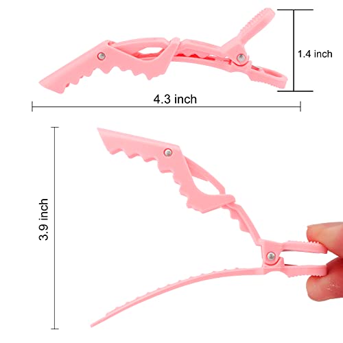 Ondder 24 Pack Alligator Hair Clips, 4.5 inch Clips for Hair Sectioning, Hair Styling Accessories for Women Men Girls Teens, Multicolor