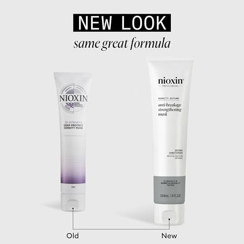 Nioxin Density Defend Anti-Breakage Strengthening Mask | For Damaged, Colored, Thinning Hair | Intense Conditioning | Protects Against Breakage | For All Hair Types