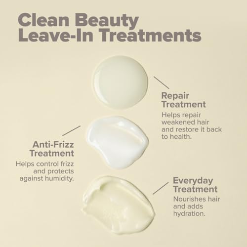 Paul Mitchell Clean Beauty Anti-Frizz Leave-In Treatment, Leave-In Conditioner, Anti-Humidity, For Textured, Frizz-Prone Hair, 5.1 fl. oz.