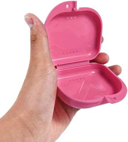 WSSROGY 18 Pack Retainer Case Container Holder Colorful Orthodontic Mouth Guard Holder Case Aligner with Vent Holes for Daily Use