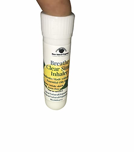 Breathe Clear Aromatherapy Sinus Inhaler With Essential Oil Pack of 2- Personal Diffuser Sniffer stick