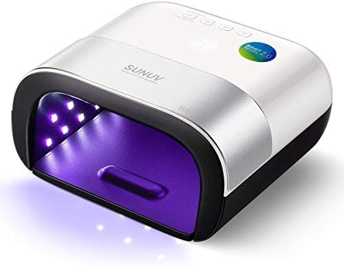 SUNUV SUN3 Professional UV Light for Gel Nails, LED Nail Lamp for Gel Polish with 4-Timer and Sensor, 39 PCS LED Beads, UV Dryer for Salon Home Gift for Woman Mom Girl