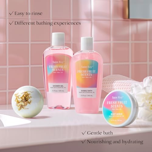 spa kit Gifts for Her, Spa kit for Women - Unique Gift Set for Teen Girls Tote Bag for Women, 13pcs Fresh Sents Gift Baskets for Girls with Body Lotion, Birthday Gifts for Daughter, Girlfriend