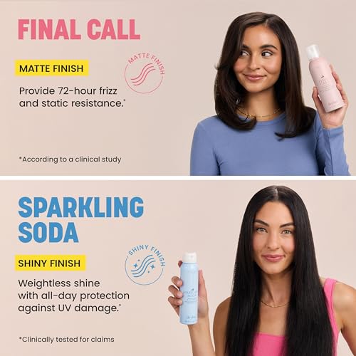 Drybar Final Call Frizz & Static Control Mist | Fights Frizz, Tames Flyaways to Maintain Smooth and Shiny Blowouts, 24 Hour Frizz Control & 72 Hour Static Control