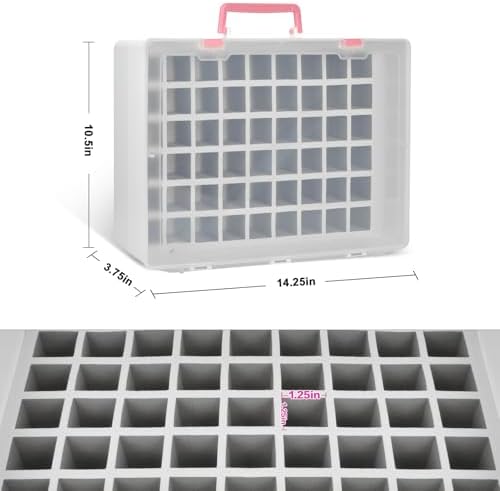 FULLCASE Nail Polish Organizer Holder, 54 Bottle Nail Storage Container for OPI/for Sally Hansen/for Revlon/for Essie/for AIMEILI/for Fingernail and More Gel Polish(Box Only) (White)
