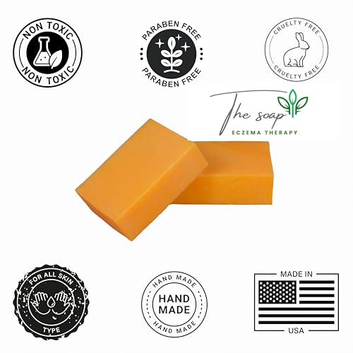 The Soap for Eczema Therapy. Hand Made from Natural Ingredients Only. Dye and Fragrance Free. (3 pack)