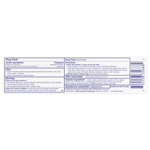 Sensodyne Pronamel Active Shield Whitening Enamel Toothpaste, Cool Mint - 3.4 Ounces x 3