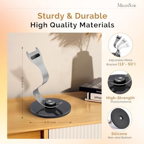 MelodySusie Nail Drill Machine Holder,10 Holes Acrylic Nail Drill Bits Holder, Professional Nail Efile Display Stand and Organizer Compatible with Most Nail Drill Machines (Not Including Efile & Bits)