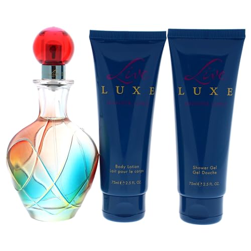 Jennifer Lopez Live luxe by jennifer lopez for women - 3 pc gift set 3.4oz edp spray, 2.5oz shower gel, 2.5oz body lotion, 3 Count
