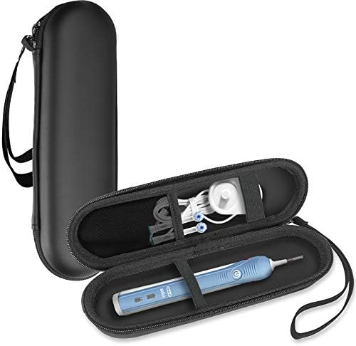 ProCase Travel Case for Oral-B/Oral-B Pro Smartseries/IO Serie Sonicare Protective Clean Electric Toothbrush, Hard EVA Case Cover Storage Bag Holder with Mesh Pocket for Accessories -Black