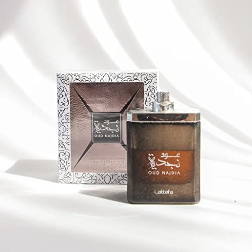 Lattafa Perfumes Oud Najdia for Unisex Eau de Parfum Spray, 3.4 Ounce