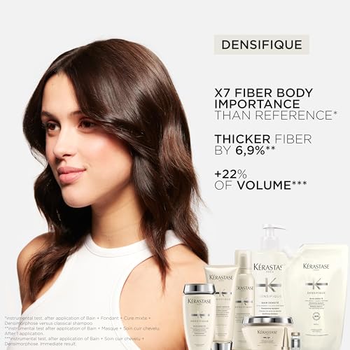 Kerastase Densifique Densité Shampoo - Thickening & Strengthening For Fine & Thinning Hair, Removes Build-Up & Adds Shine With Hyaluronic Acid