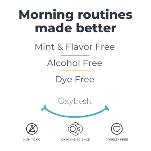 Oxyfresh Gentle Formula Unflavored Mouthwash – Perfect for Ultra Sensitive Gums & Teeth – No Mint, Zero Alcohol, Flavor Free – Fresh Breath. 16 oz.
