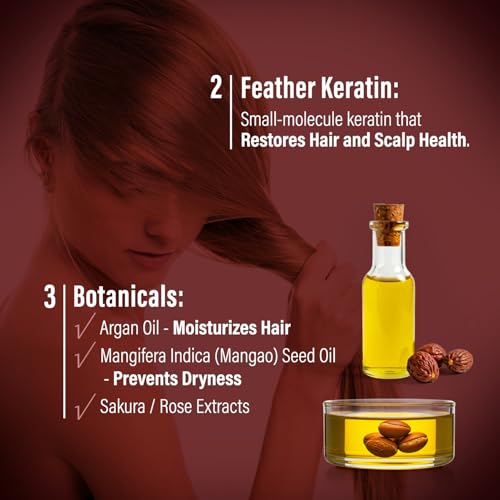 Moist Diane Hair Thickening Shampoo for Men & Women, Anti Hair Loss Shampoo for Thinning Hair with Keratin, Argan Oil, Marine Protein, Ginseng& Wasabi Extract from Japan 15.2 Fl Oz HAIR FALL CONTROL