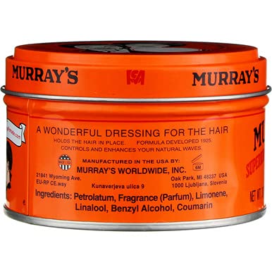 Murray's Superior Hair Dressing Pomade - 3 Oz (88ml) (3 Pack)