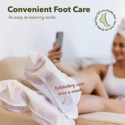 Purederm Shiny & Soft Foot Peeling Mask (6 pack) - For smooth and moist baby skin with Exfoliating peel off Calluses, Dry Skin, Cracked Heels - Men and Women