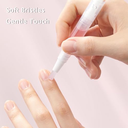 Nailz Nail 𝐆𝐫𝐨𝐰𝐭𝐡 Pen, Radiant Serum Oil Pen, Cuticle Oil for Nails, Nail 𝐍𝐮𝐭𝐫𝐢𝐞𝐧𝐭 Oil Pens for Moisturize Strengthen 𝐁𝐫𝐢𝐠𝐡𝐭𝐞𝐧 Nails Care (4pcs, 2ml)