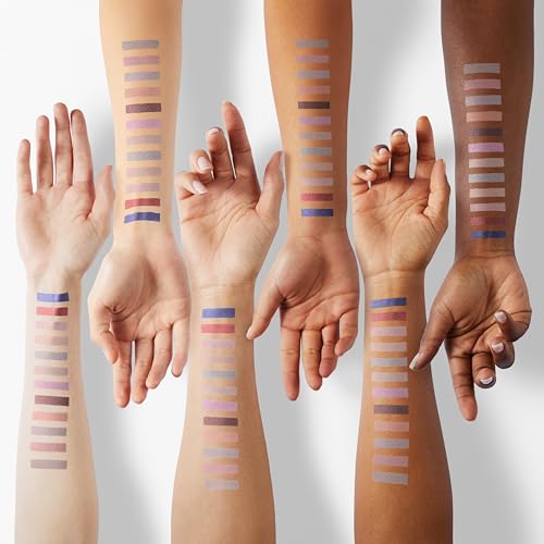 Vegan Organic Eyeshadow Palette - 16 Colors Highly Pigmented Metallic Colorful Long Lasting Nude Shimmer