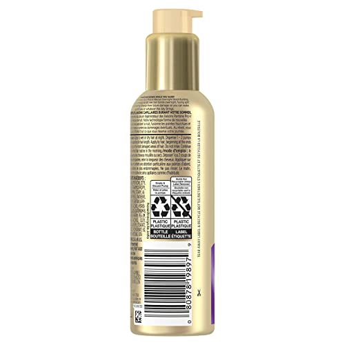 Pantene Hair Serum, Overnight Miracle Rescue, Bond Builder Hair Treatment, Deep Leave In Conditioner 3 fl oz