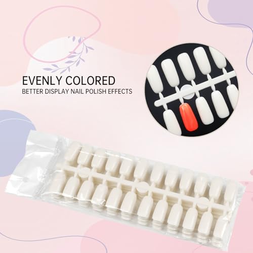 Professional 216 Nail Colors Chart, Nail Gel Polish Organizer Display Card Book, Nail Art Salon Nail Swatch Stick Card board Painting Practice Book