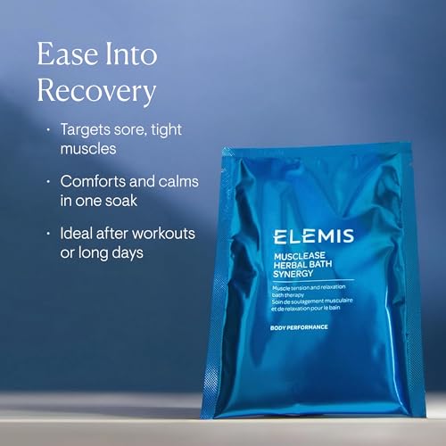 ELEMIS Musclease Herbal Bath Synergy 10 Pack, Muscle Relief Therapy Soak To Ease Tension & Promote Recovery