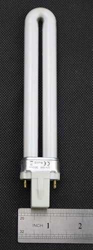 MAGIKON 6-Pack Replacement Electronical 9W U-Shaped 365nm Lamp Bulb Tube for Nail Art Dryer UV Lamp Light - Not Inductance Bulb (6-2/5-Inch, Normal)