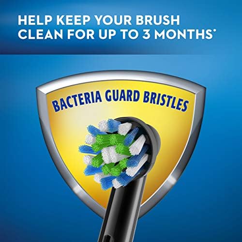 Oral-B CrossAction Electric Toothbrush Replacement Brush Head Refills, Black, 2 Count