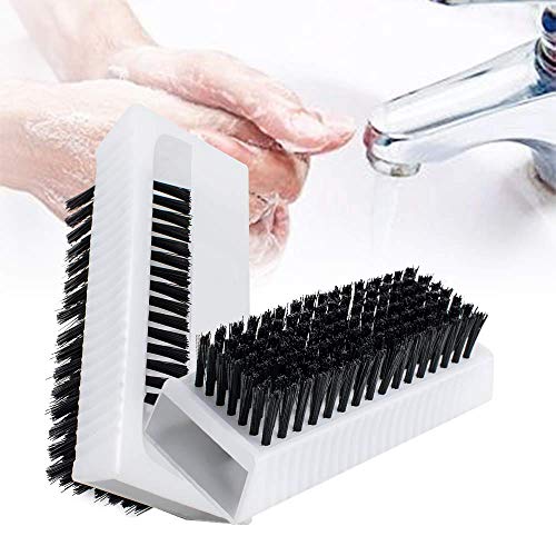 2PCS Surgical Scrub Brushes for Hands Non-Disposable Sterile Hand Scrubber Double-Sided Nail Brushes with Nail Cleaner Hand and Nail Cleaning Brush Stiff Bristle Fingernail Brushes Nail Scrub Brushes