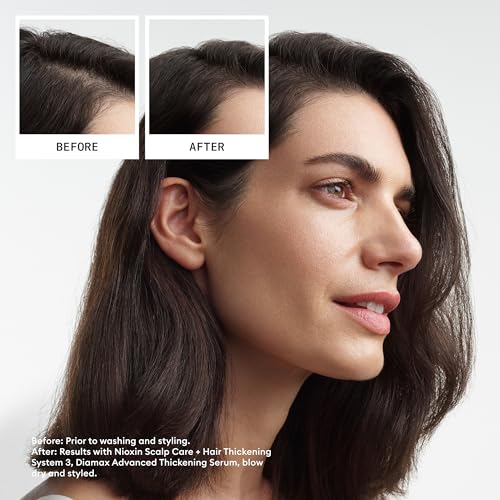 Nioxin System 3 Scalp Care + Hair Thickening Leave-In Treatment | For Colored, Dry, & Damaged Hair with Light Thinning | Strengthen & Nourish with Niacinamide & Biotin