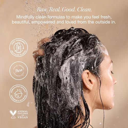 Raw Sugar Shampoo and Conditioner Set, The Sensitive One Hair Care Duo, 18 Fl Oz Each, Gently Cleanses, Soothes & Hydrates with Calendula & Aloe, No Fragrance, Sulfates & Parabens, Vegan