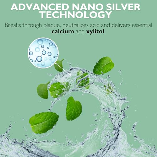 Elementa Silver Non-Foaming Toothpaste Wintermint Flavor | 5 in 1 Teeth Whitening Gel 4 Fl oz | Dentist Formulated All Natural | Professional Whitening Gel | Fluoride Free | Fresh Breath