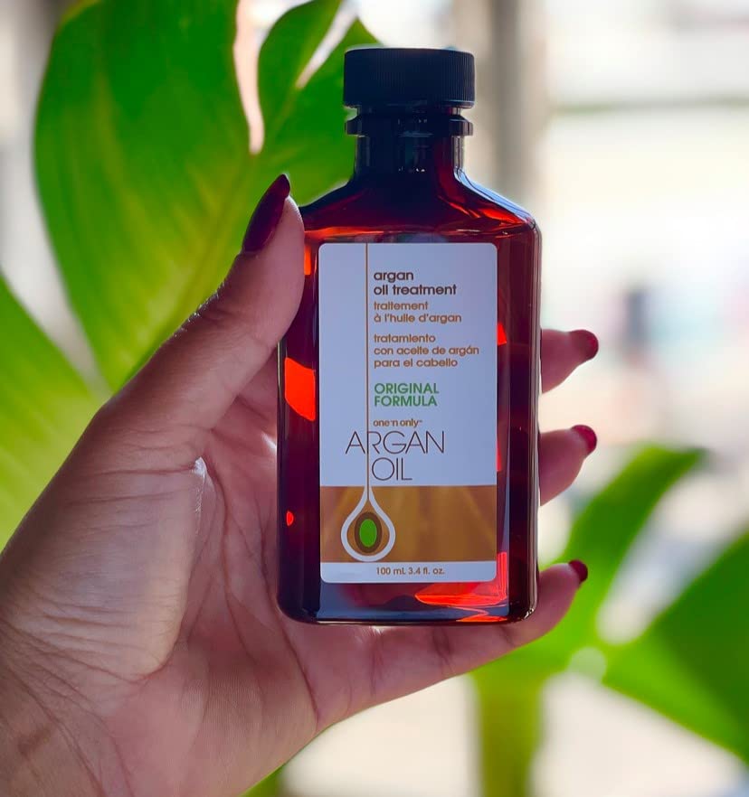 One 'n Only Argan Oil Hair Treatment, Helps Smooth and Strengthen Damaged Hair, Eliminates Frizz, Creates Brilliant Shines, Non-Greasy Formula, 8 Fl. Oz
