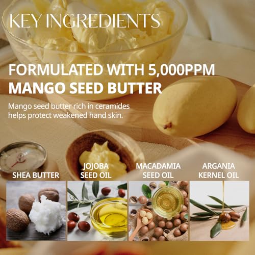 Perfume Hand Cream | Hinoki - Fresh Cypress Scent | Korean Subtle Perfumed Hand Moisturizer with Mango Seed & Shea Butter | Hydrates, Nourishes & Softens Very Dry Skin, 1.69oz.