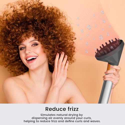 Upgraded Diffuser for Dyson Airwrap, Nozzle for All Models of Dyson Curling Iron, Diffuser Nozzle Attachment