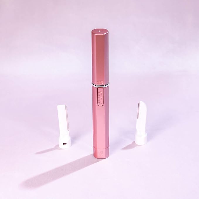 Kai About Face Sonic Beauty Wand with Bonus Eyebrow Shaper; Battery Operated Face Hair Remover; Face, Chin, & Lip Hair Remover, Face Hair Remover Tool for Women, Epilator for Men & Women (Pack of 2)