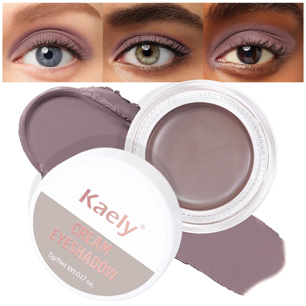 evpct Single Cream Eye Shadow Makeup Pallette Brightener, Espresso Coffee Brown Matte Highly Pigmented Monochrome Mini Eyeshadow Palette, Natural, Waterproof, Blendable, sombras en crema para ojos 715