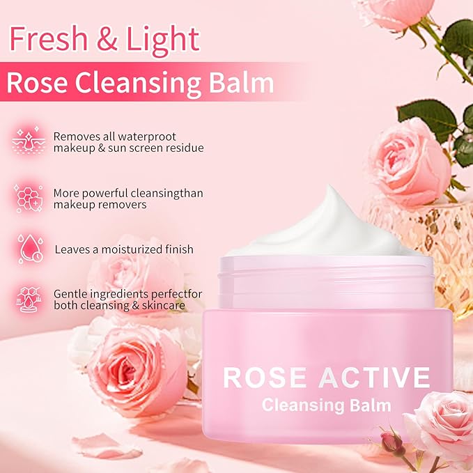 Deep Clear Cleansing Balm, Waterproof Makeup Remover, Face Cleanser, Oil Based Cleanser, Facial Cleansing for All Skin Types (3.38 Fl.Oz, 100ml)