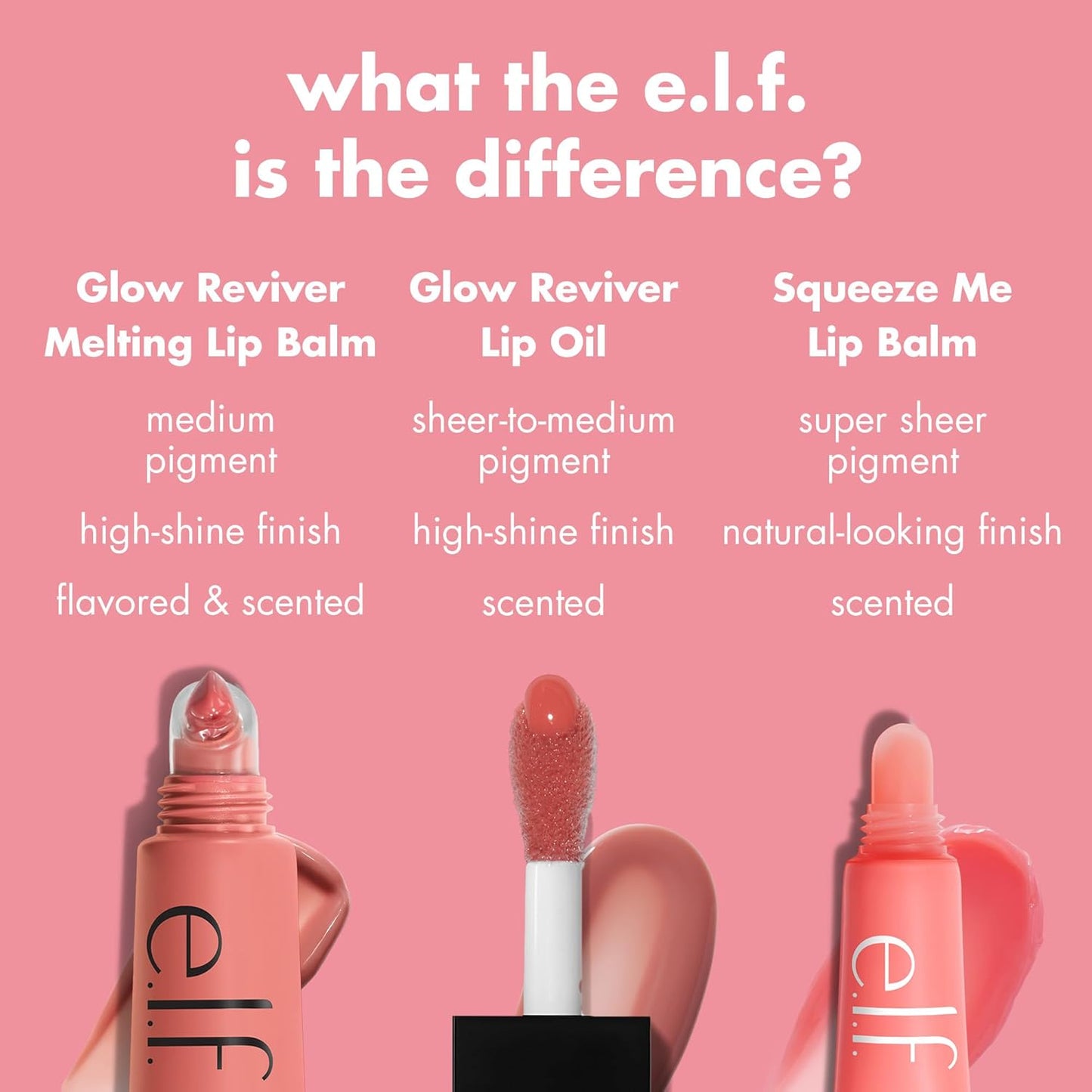 e.l.f. Glow Reviver Melting Lip Balm, Hydrating Tinted Lip Balm For A Glossy Finish & Soft, Supple Lips, Vegan & Cruelty-Free, Yummy Gummy