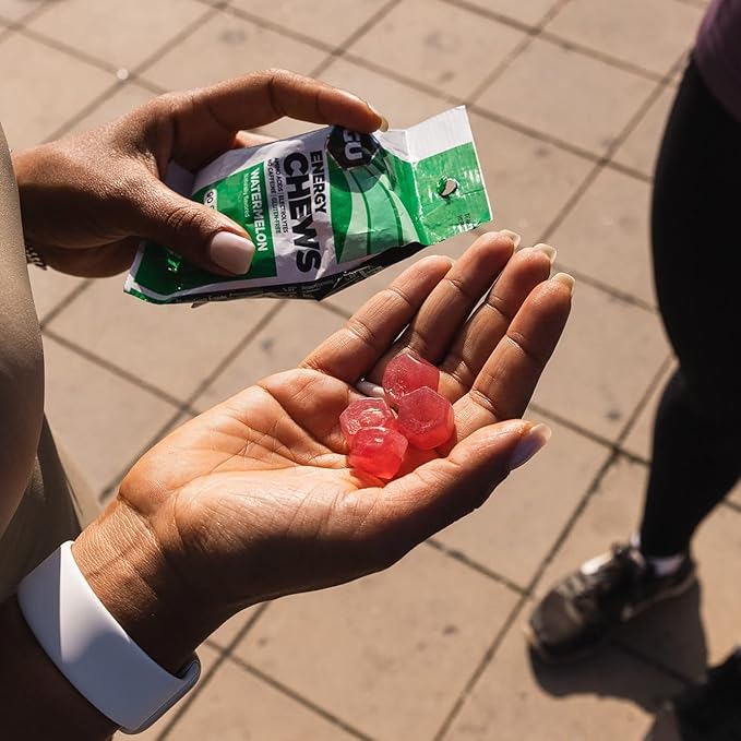 GU Energy Chews, Variety Pack Energy Gummies with Electrolytes, Vegan, Gluten-Free, Kosher, Caffeine/Caffeine-Free, and Dairy-Free On-The-Go Energy for Any Workout, 12 Bags (24 Servings Total)