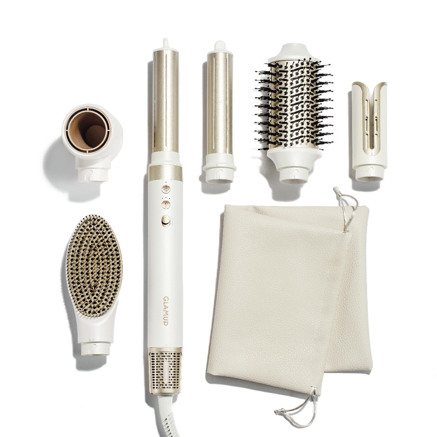 GLAMUP 6-in-1 Air Wrap Multi Hair Styler - Advanced High-Speed Dryer & Auto Curler, Tight Grip, Fast Drying, No Heat Damage, Styling System Set