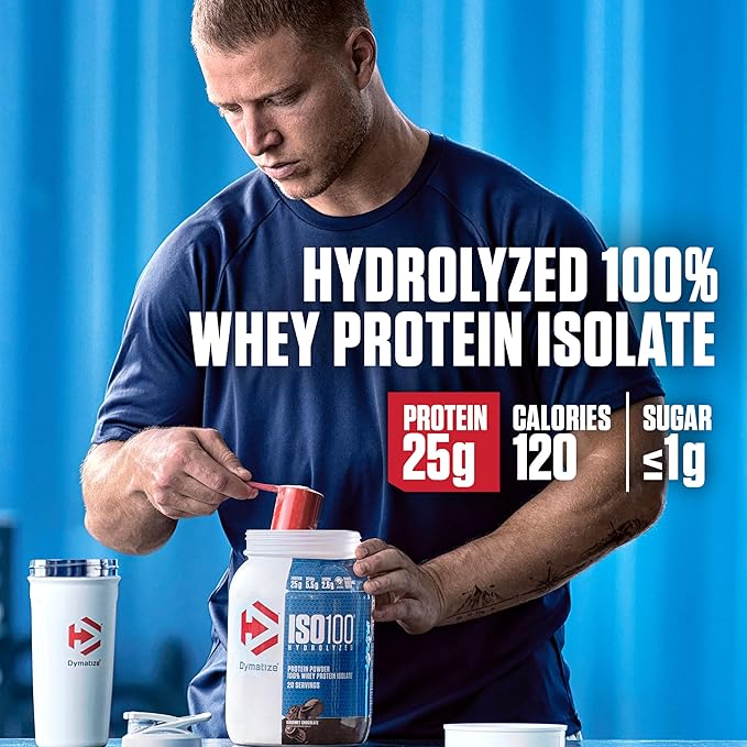 Dymatize ISO100 Hydrolyzed Protein Powder, 100% Whey Isolate Protein, 25g of Protein, 5.5g BCAAs, Gluten Free, Fast Absorbing, Easy Digesting, Fruity Pebbles, 24 Servings