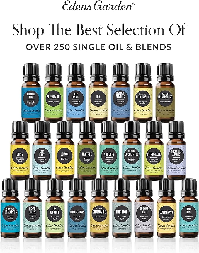 Edens Garden Stress Relief Essential Oil Blend- 100% Pure Premium Grade, Undiluted, Natural, Therapeutic, Aromatherapy, The Best for Diffusing, Skin, Candle, Humidifiers 10 ml (.33 fl oz)