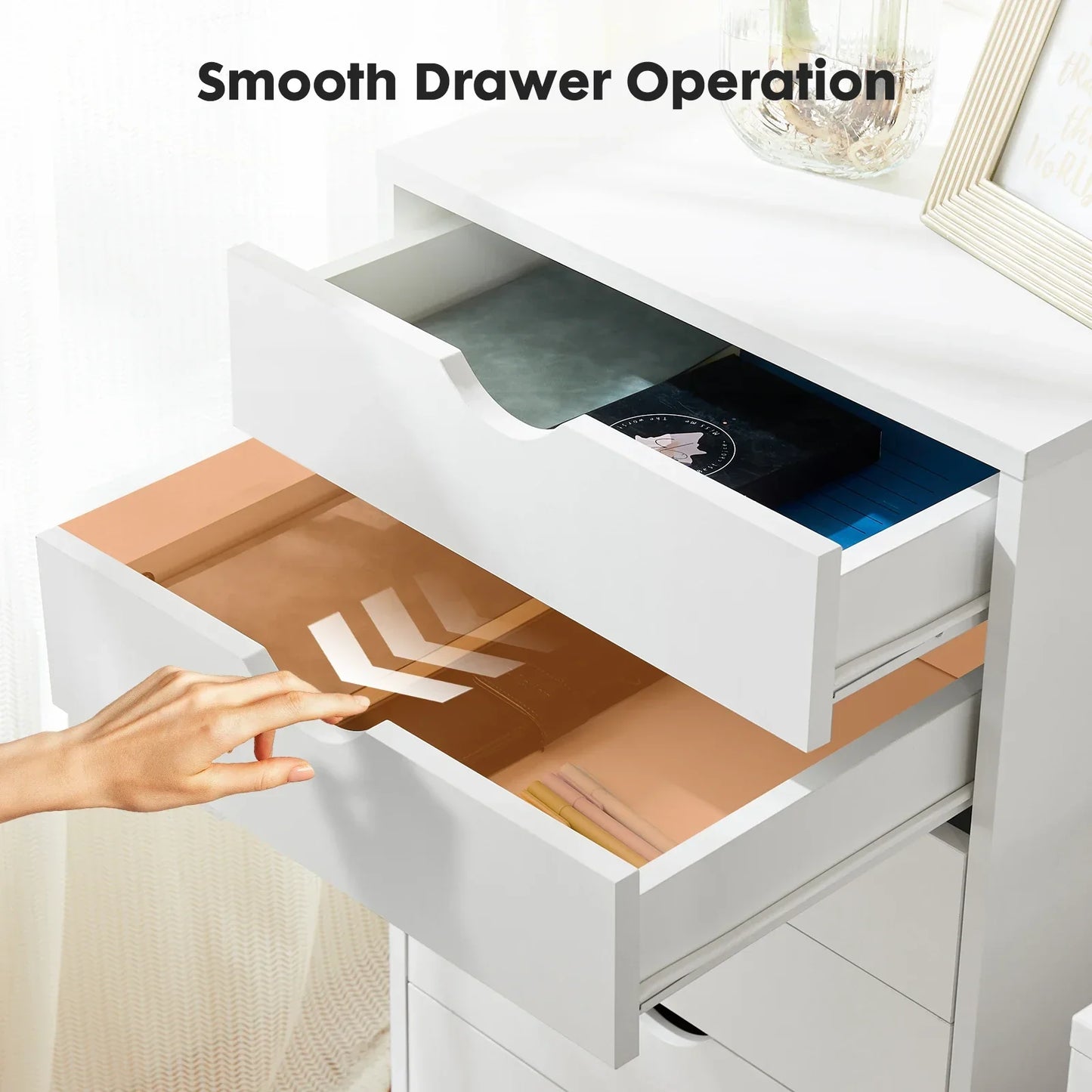JHK 7 Drawer Dresser Cabinet