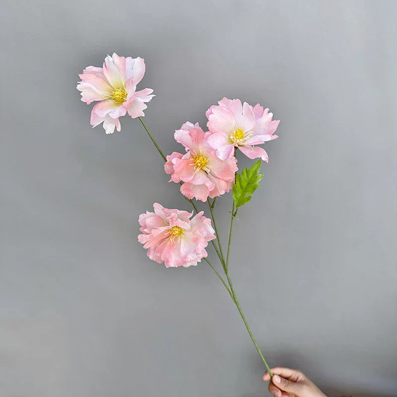4-Head Silk Flower Bouquet Decoration