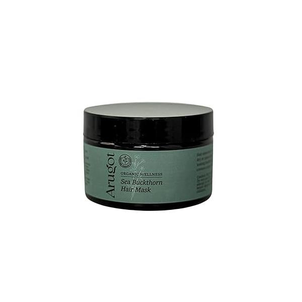 Organic Sea Buckthorn Oil Hair Treatment Mask, Made In Israel, Nourishes Dry, Damaged Hair, 8.7 Fl Oz