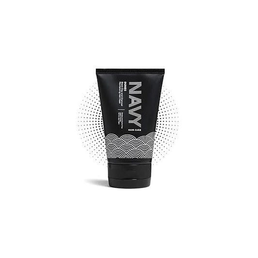 NAVY HAIR CARE Hydrating Hair Mask - 4 Fl oz | Clay for Dry Damaged Growth & Repair Paraben Free Vegan Friendly Dunes Black and Charcoal Revitalizing