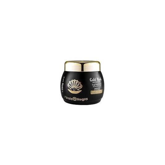 Perola Negra Gold Mask, Controls Frizz & Smooths Hair, Home care hair mask 9,87 oz